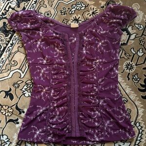 Purple corset style top